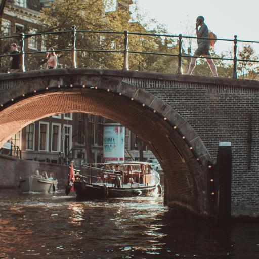 Amsterdam Bridge and Canal