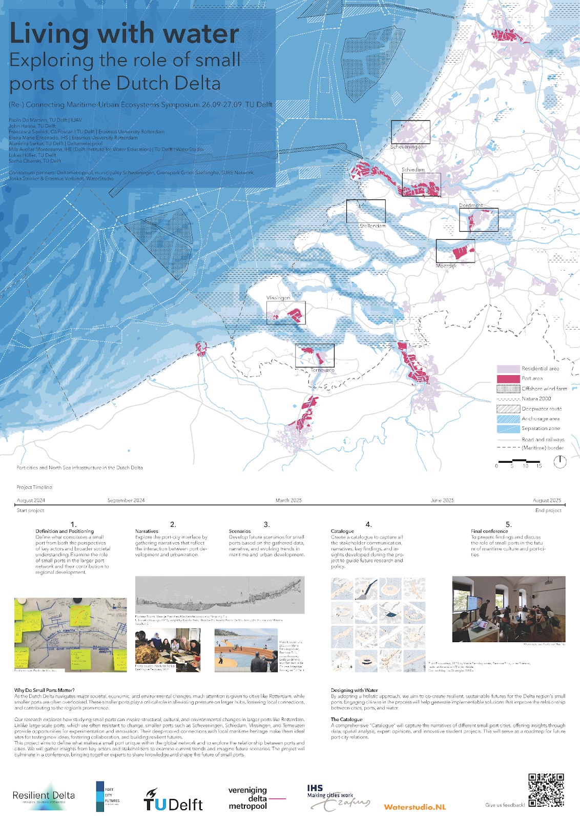 Figure 2: Poster of “Living with Water”, a project coordinated by Paolo De Martino and John Hanna together with Alankrita Sarkar and Mila Avellar Montezuma, Francesca Savoldi, Elena Marie Ensenado, and Lukas Höller.