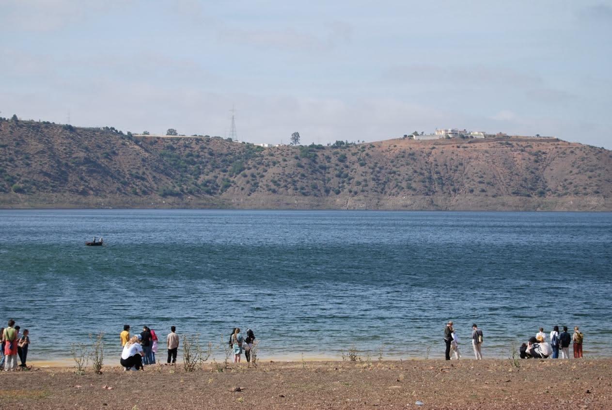 Informal gatherings along the Oued Mechra, located west of Rabat-Salé.