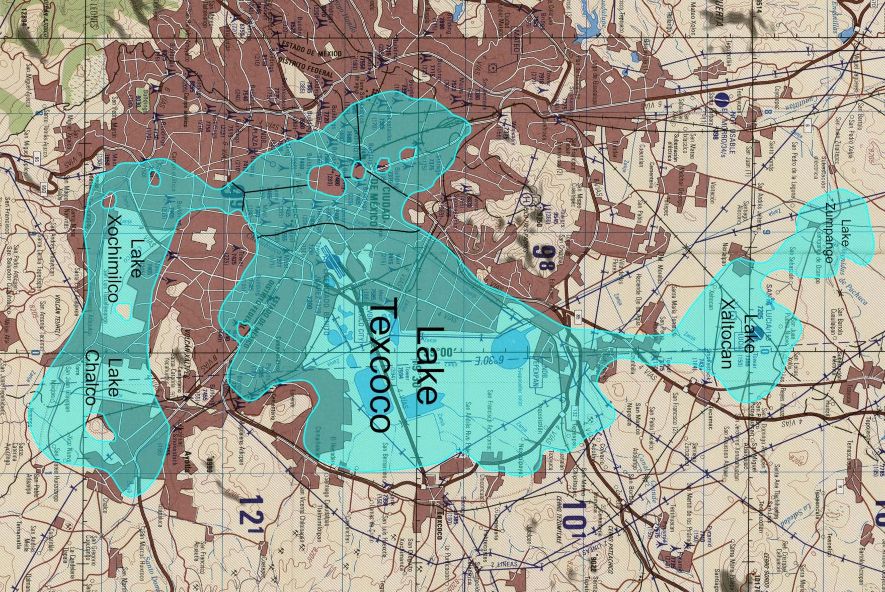 Lake Texcoco Map