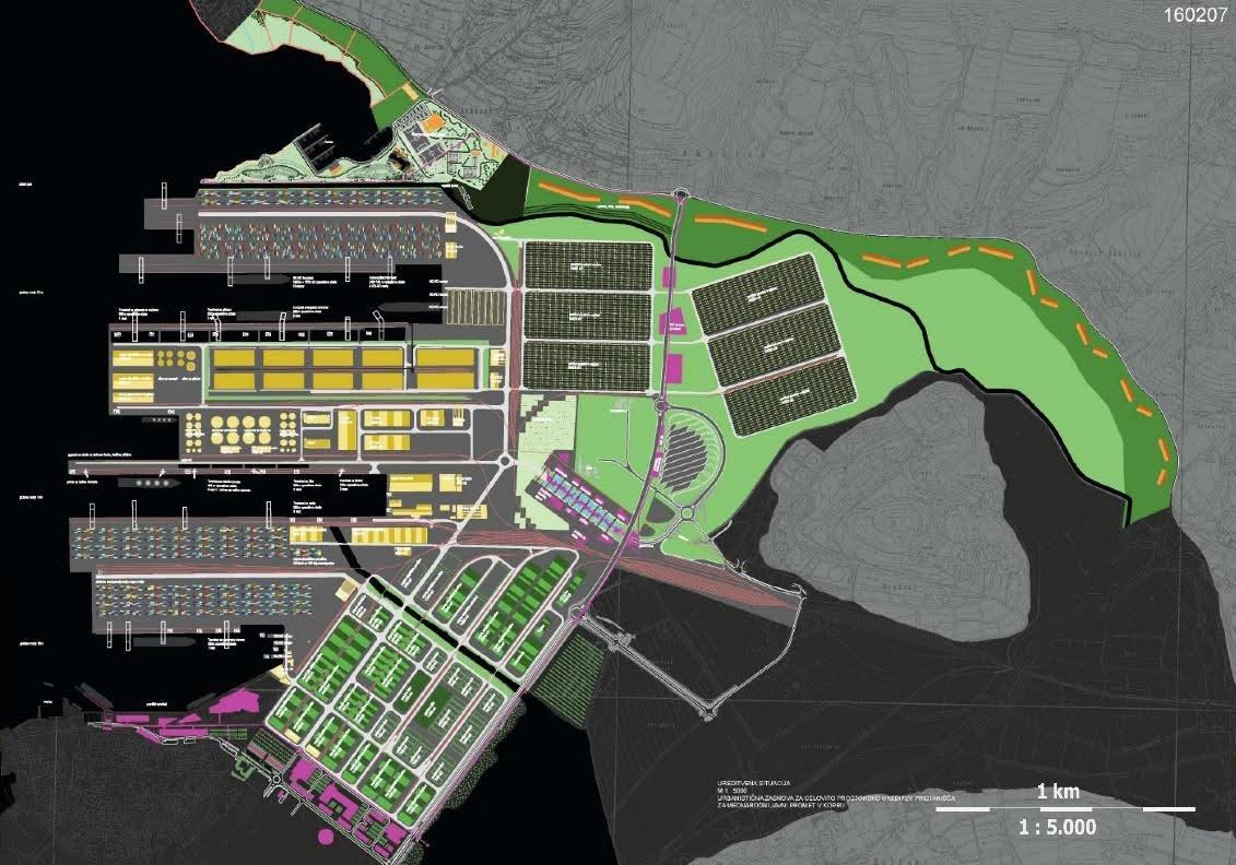 Fig. 6: Winning proposal for the overall spatial development of the seaport of Koper by Lucija Ažman Momirski, Marco Venturi et al. (2007). (Source: Lucija Ažman Momirski)